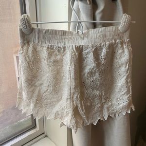 Somedays Lovin white lace shorts